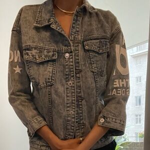 Graphic Denim Jacket